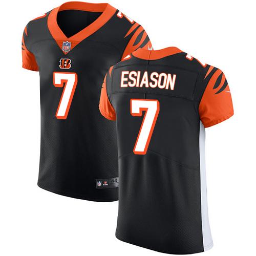 Nike Bengals #7 Boomer Esiason Black Team Color Men's Stitched NFL Vapor Untouchable Elite Jersey